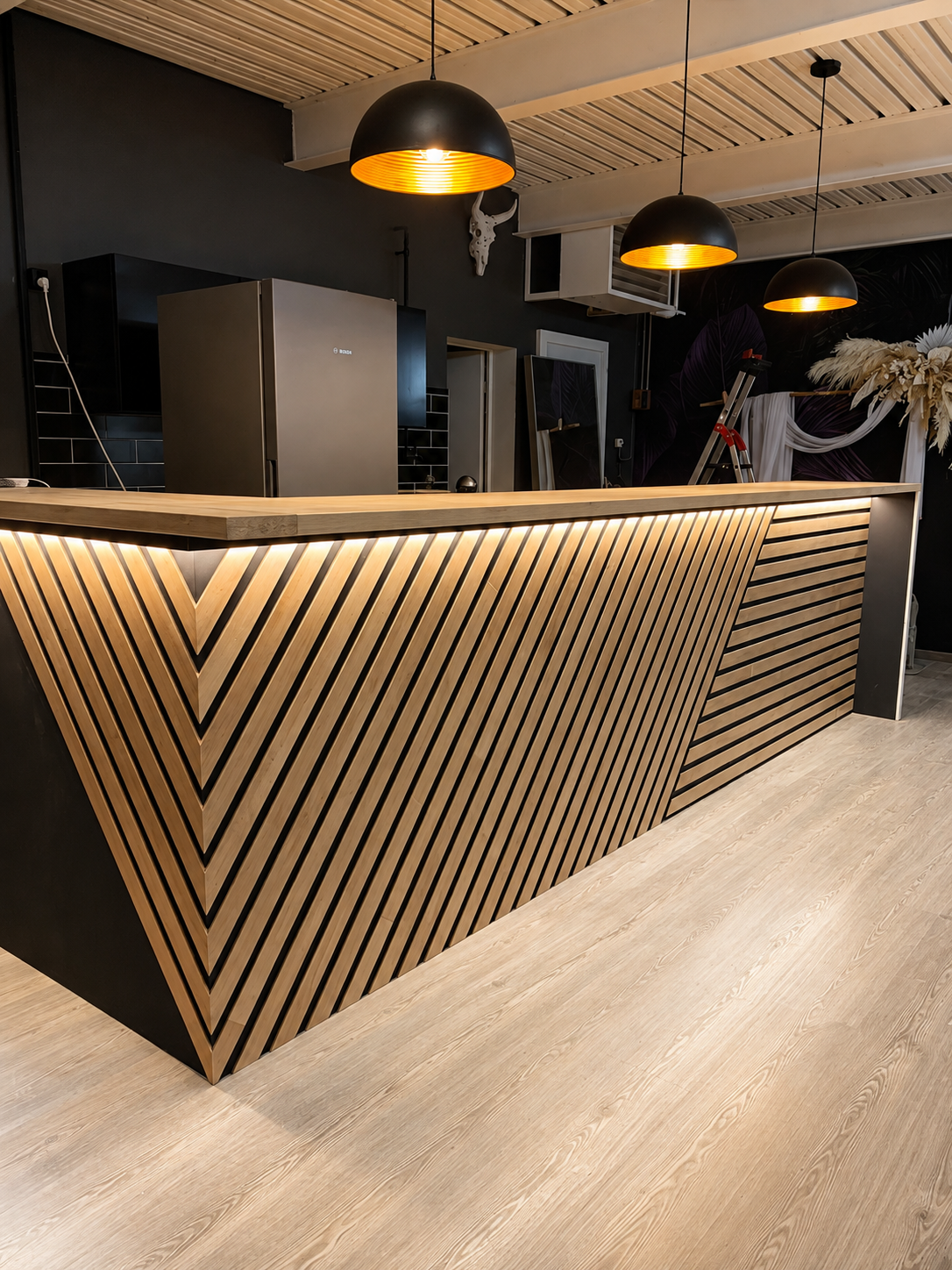 Bar en chevrons